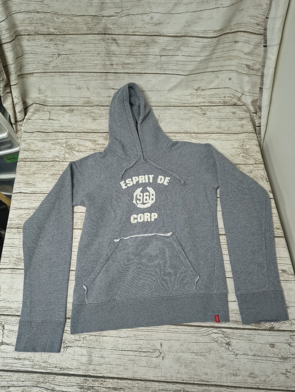 Esprit De Corp Gray Hoodie Women Size Large